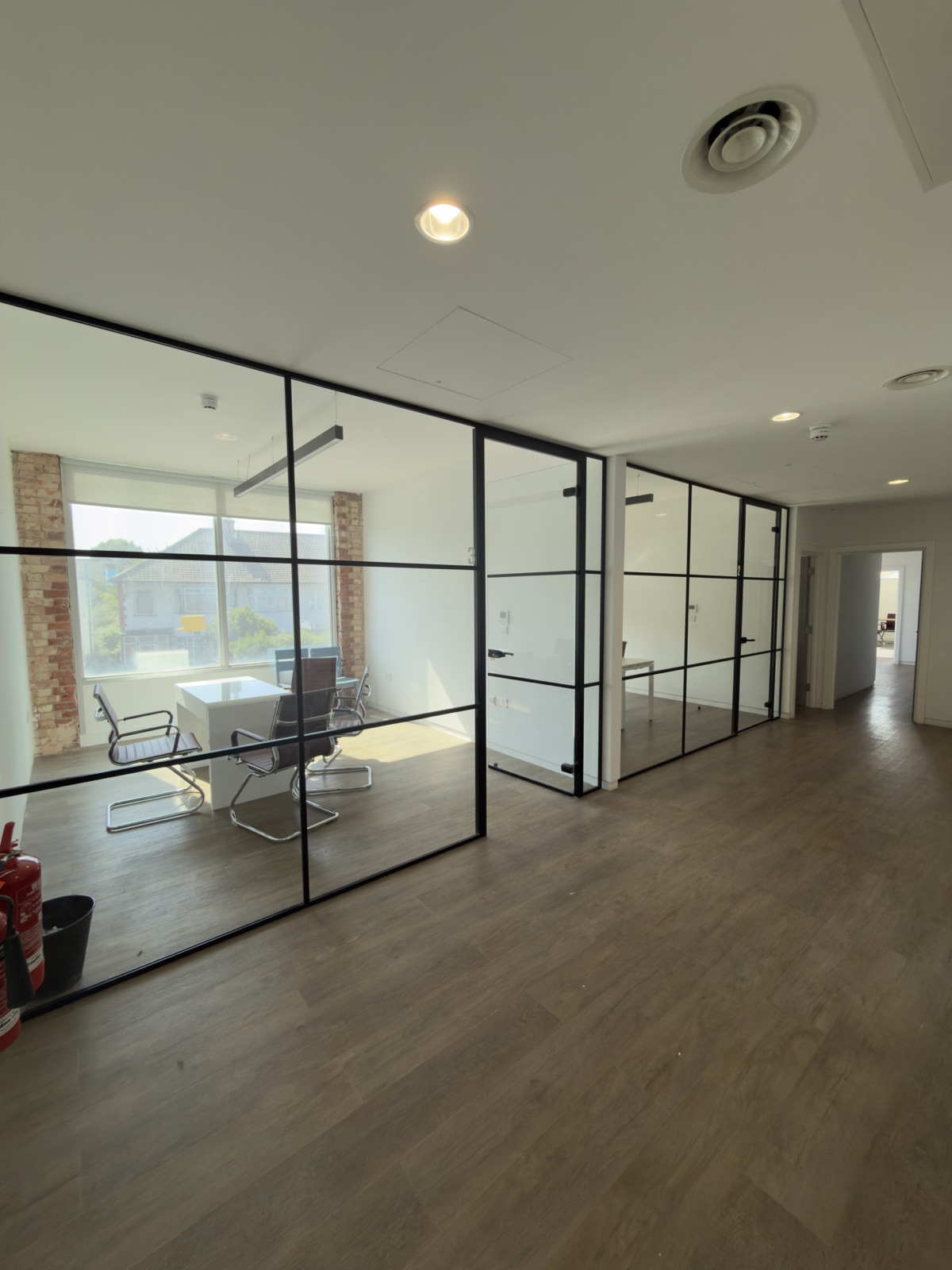 The upstairs conference and meeting rooms at Racketeer.